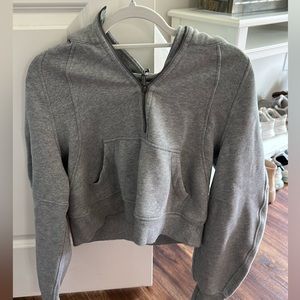 Lulu half zip scuba hoodie